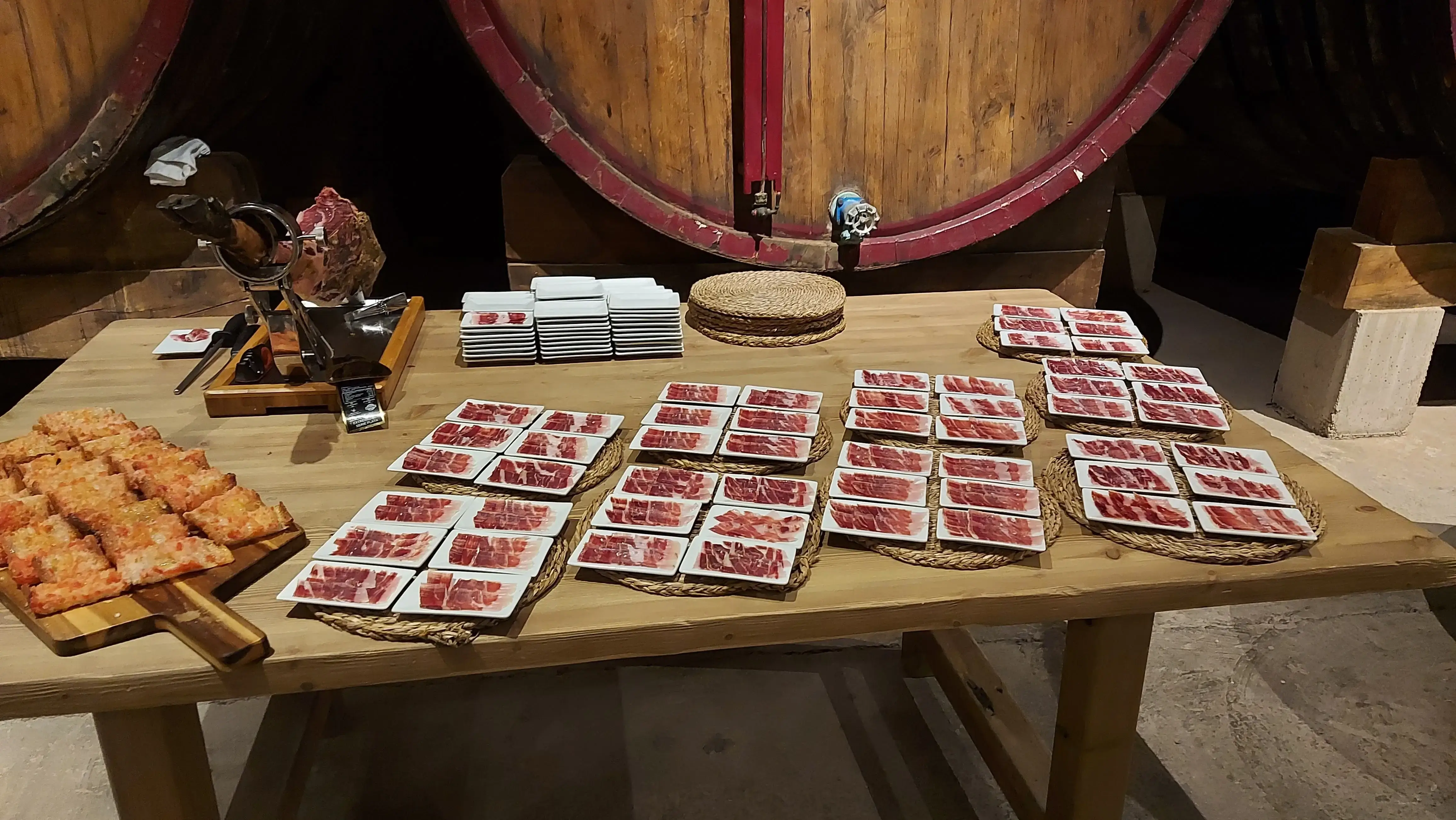 Degustación de jamón ibérico de bellota